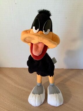 Vintage 1994 Daffy Duck Plush Applause Looney Tunes Warner Bros Stuffed Toy 11”
